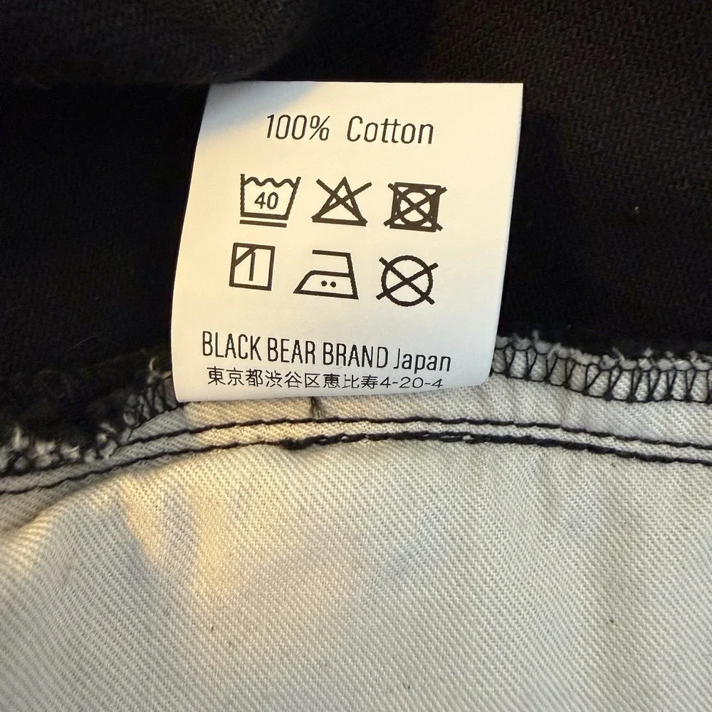 Black Bear Brand Men's Black Utility Carpenter Canvas Workwear Pants Size 38